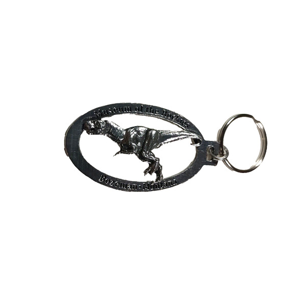 Museum Of The Rockies Bozeman Montana Keychain Dinosaur - Picture 1 of 5